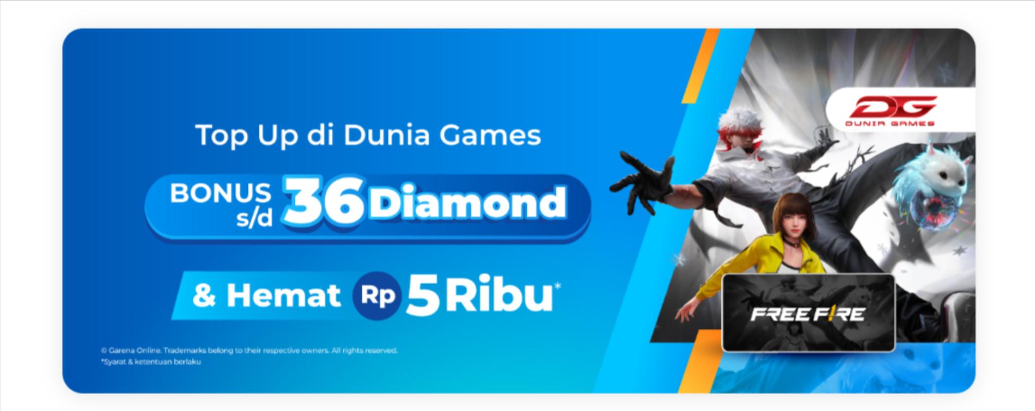 DANA Bagi Bonus 24 Diamond FF Gratis!
